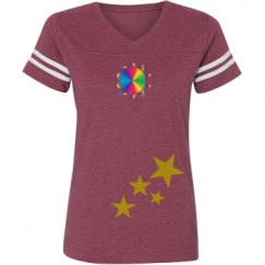 Ladies Relaxed Fit Vintage Sports Tee