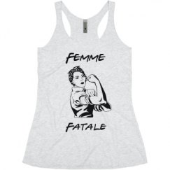 Ladies Slim Fit Super Soft Racerback Triblend Tank