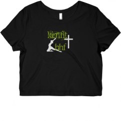 Ladies Slim Fit Crop Top Tee