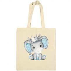 watercolor baby boy elephant with mask