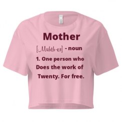 Ladies Festival Cali Crop Top Tee