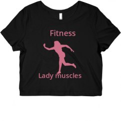 Ladies Slim Fit Crop Top Tee