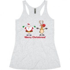 Ladies Slim Fit Super Soft Racerback Triblend Tank