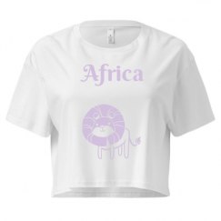 Ladies Festival Cali Crop Top Tee