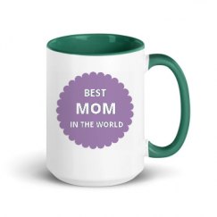 15oz Ceramic Mug with Color Inside