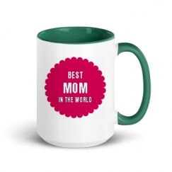 15oz Ceramic Mug with Color Inside