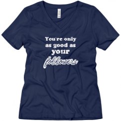 Ladies Relaxed Fit V-Neck Tee