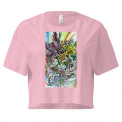 Ladies Festival Cali Crop Top Tee