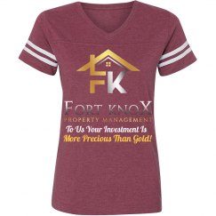 FKPM -Ladies T w/ Stripes  More Precious than Gold