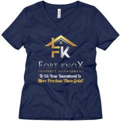 Ladies Relaxed Fit V-Neck Tee