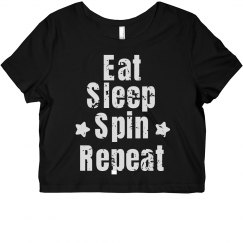 Eat Sleep Spin Repeat (Vintage) - Stars on Spin