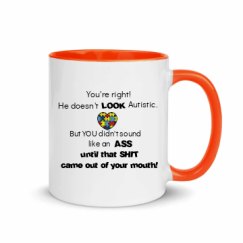 11oz Ceramic Mug with Color Inside