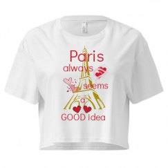 Ladies Festival Cali Crop Top Tee