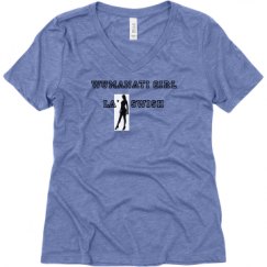 Ladies Relaxed Fit Super Soft Triblend V-Neck Tee