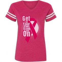 Ladies Relaxed Fit Vintage Sports Tee