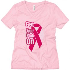 Ladies Relaxed Fit V-Neck Tee