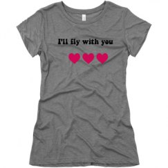 Ladies Slim Fit Super Soft Triblend Tee