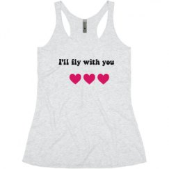 Ladies Slim Fit Super Soft Racerback Triblend Tank