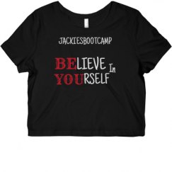 Ladies Slim Fit Crop Top Tee