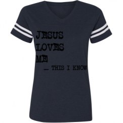 Ladies Relaxed Fit Vintage Sports Tee