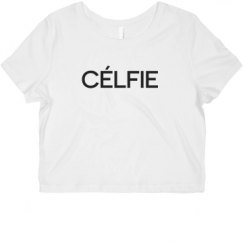 Ladies Slim Fit Crop Top Tee