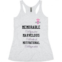 Ladies Slim Fit Super Soft Racerback Triblend Tank