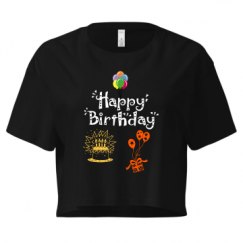 Ladies Festival Cali Crop Top Tee