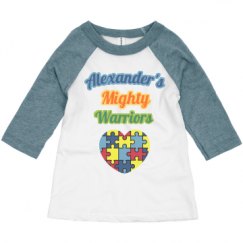 Toddler 3/4 Sleeve Raglan Tee
