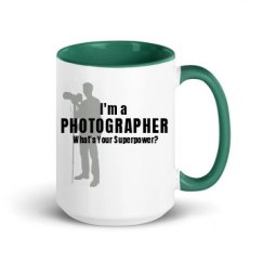 15oz Ceramic Mug with Color Inside