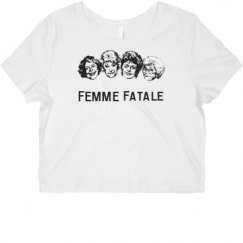 Ladies Slim Fit Crop Top Tee