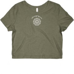 Ladies Slim Fit Crop Top Tee