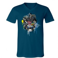 Unisex V-Neck Jersey Tee