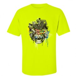 Unisex Ultra Cotton Safety Neon Crewneck Tee