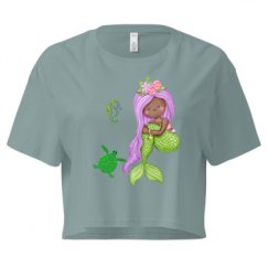 Ladies Festival Cali Crop Top Tee