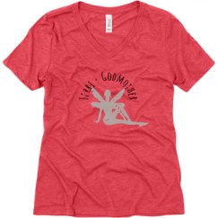 Ladies Relaxed Fit Super Soft Triblend V-Neck Tee