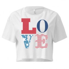 Ladies Festival Cali Crop Top Tee