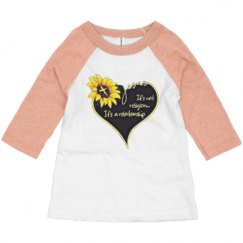 Toddler 3/4 Sleeve Raglan Tee