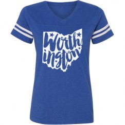 Ladies Relaxed Fit Vintage Sports Tee