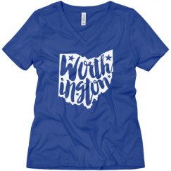 Ladies Relaxed Fit V-Neck Tee