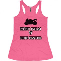 Ladies Slim Fit Super Soft Racerback Triblend Tank