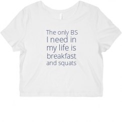 Ladies Slim Fit Crop Top Tee