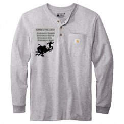 Unisex Carhartt Long Sleeve Henley Tee