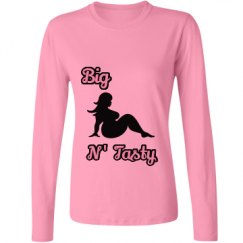 Ladies Relaxed Fit Basic Long Sleeve Tee