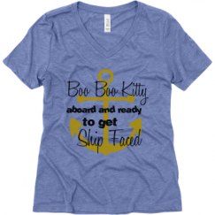 Ladies Relaxed Fit Super Soft Triblend V-Neck Tee