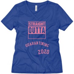 Ladies Relaxed Fit V-Neck Tee