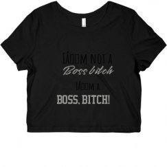 Ladies Slim Fit Crop Top Tee