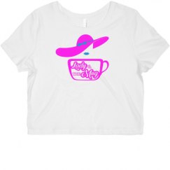 Ladies Slim Fit Crop Top Tee