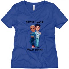 Ladies Relaxed Fit V-Neck Tee