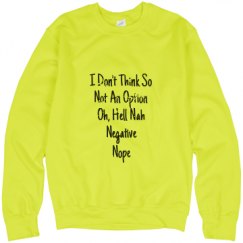 Unisex Neon Crewneck Sweatshirt