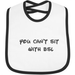 Infant Contrast Trim Bib